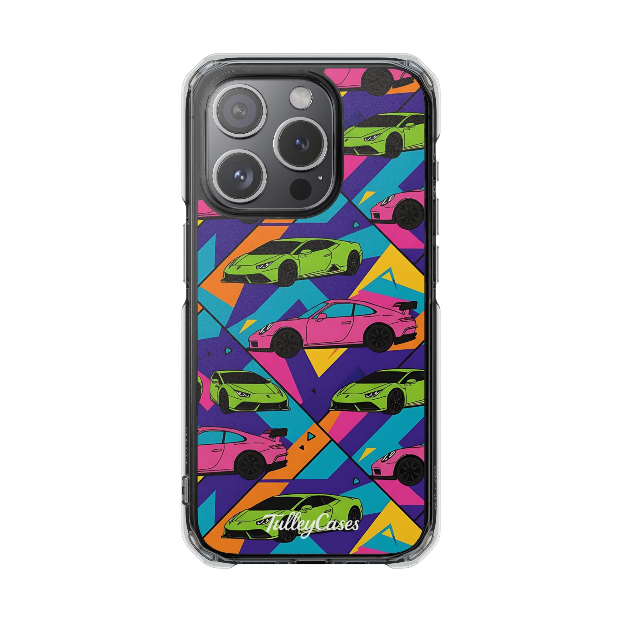 Colorful Cars - Magnetic Clear Impact Cases