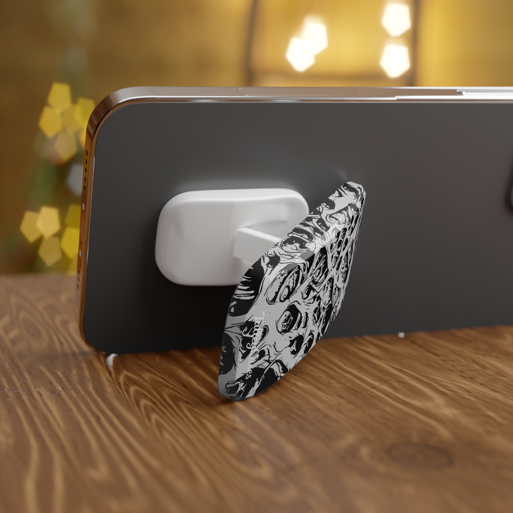 Rustic b&w - Phone Click-On Grip