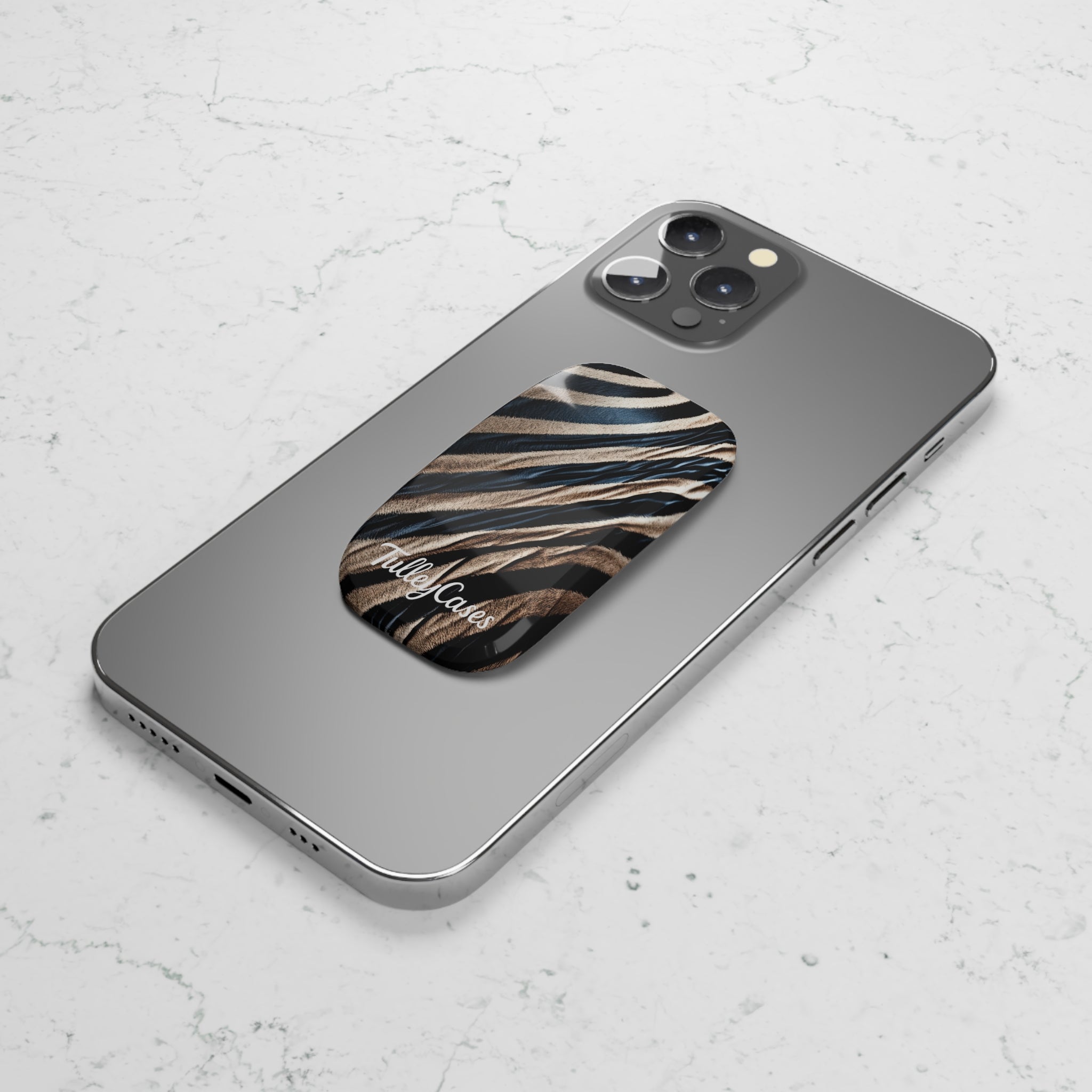 Zebra- Phone Click-On Grip