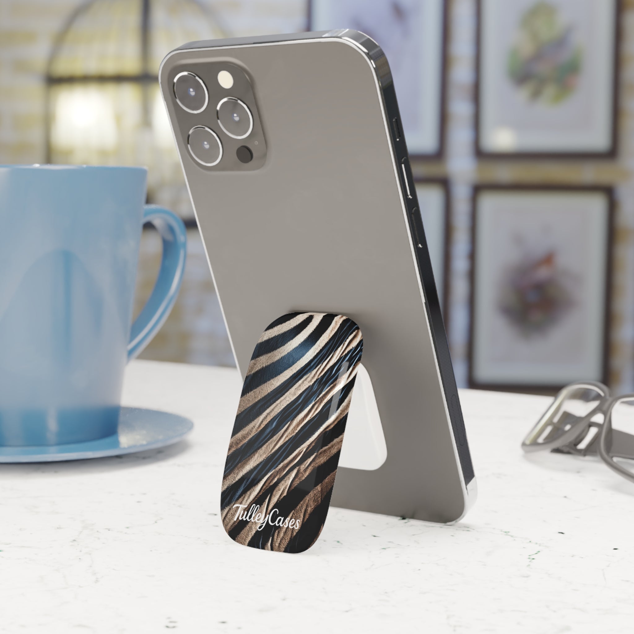 Zebra- Phone Click-On Grip