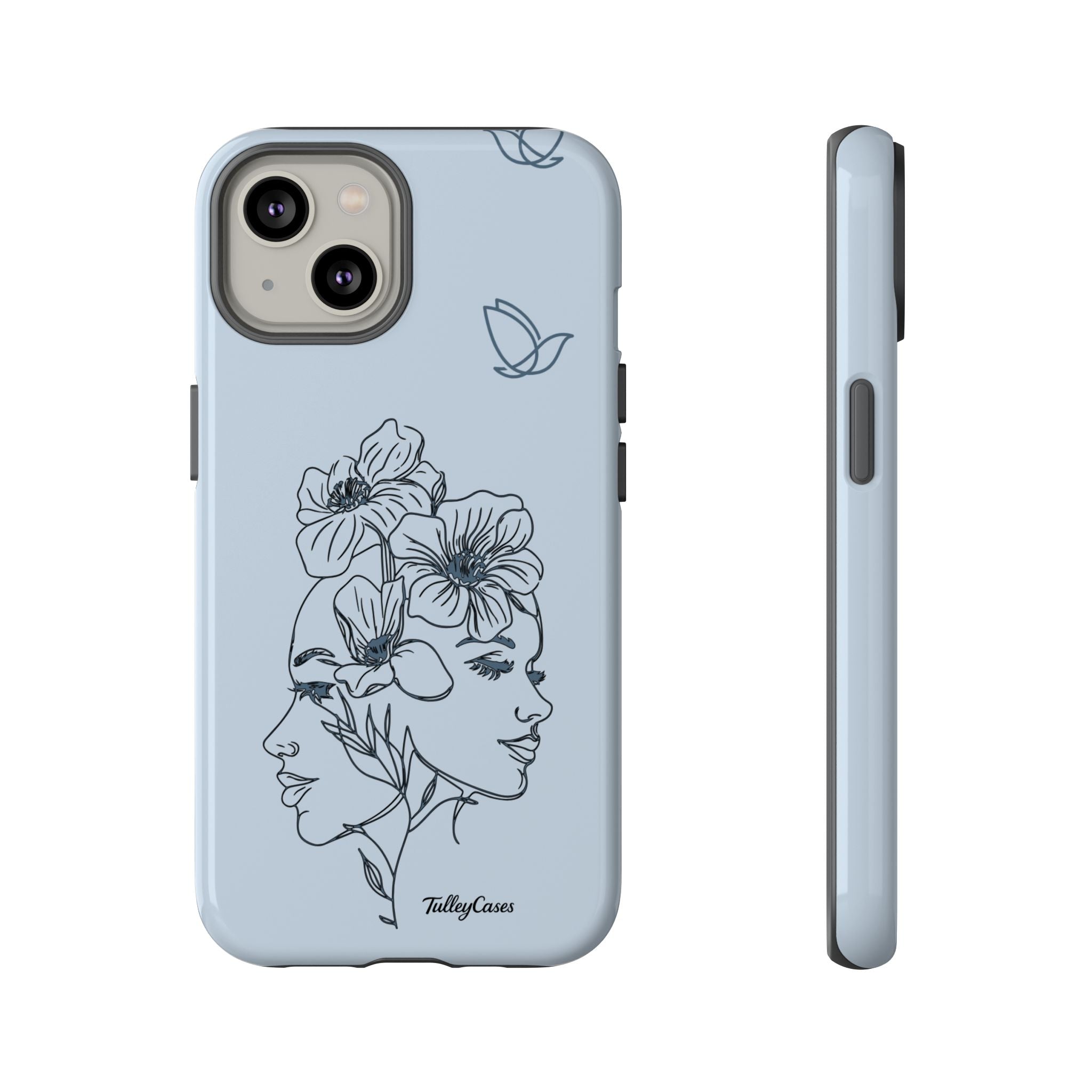 Women Floral Face - Phone Cases