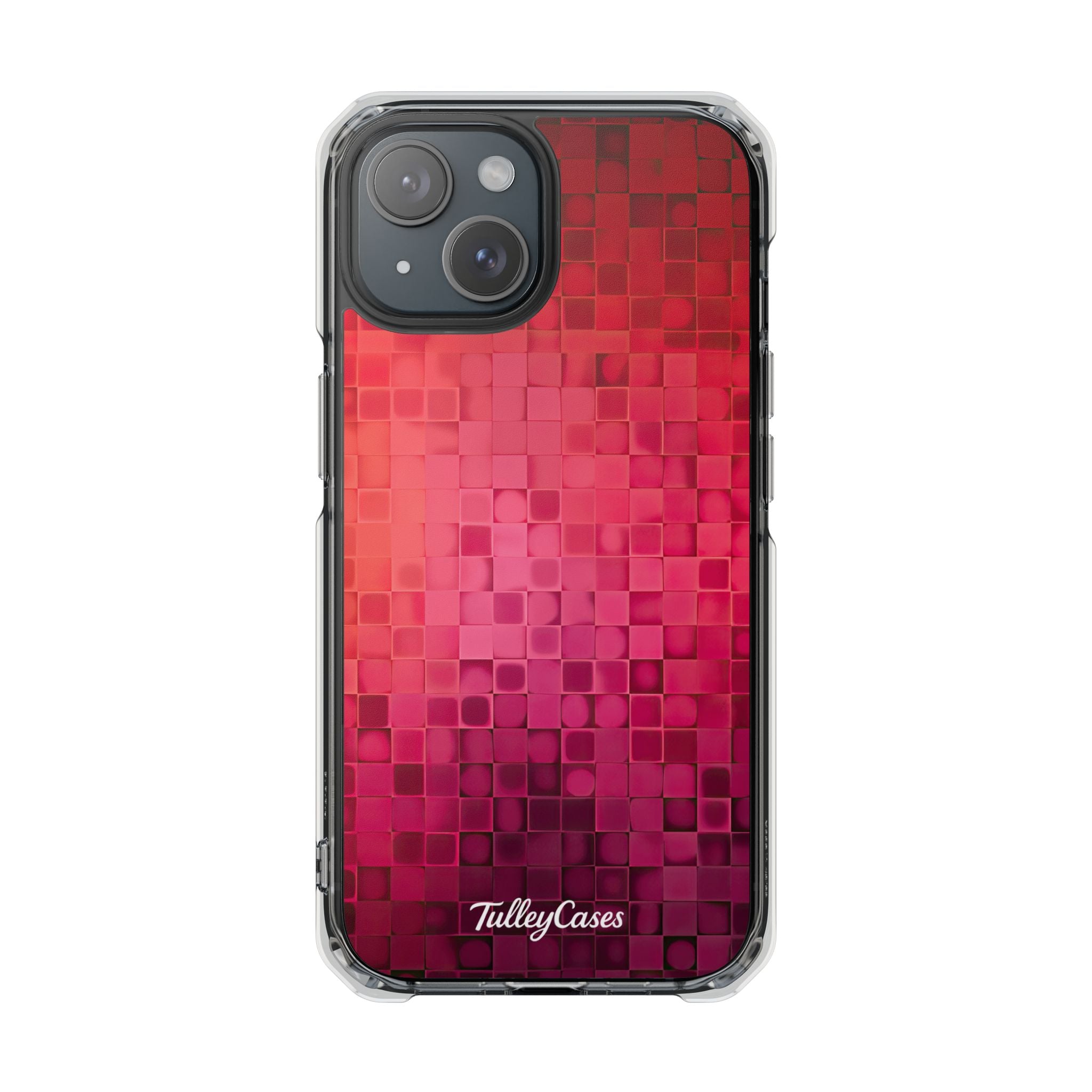 Pink Square - Magnetic Clear Impact Cases