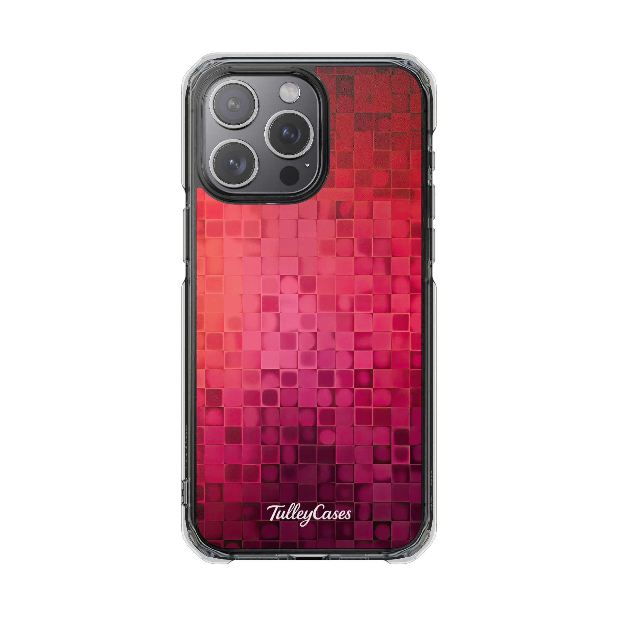 Pink Square - Magnetic Clear Impact Cases